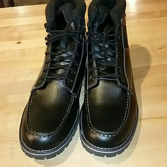 NEW! Woolrich Brushman Tall Black Utility Dress Boots - Picture 5 of 7